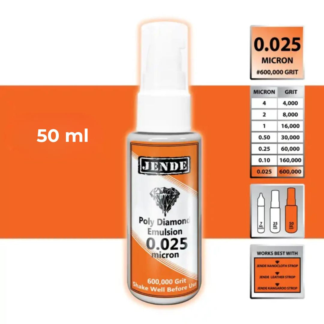 Jende Poly Diamond Emulsion 50ml All Grit Kit