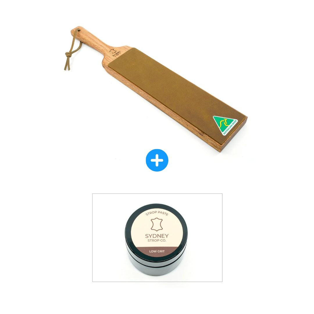 Double-Sided Paddle Strop - Brown Cow Leather - Made in Australia