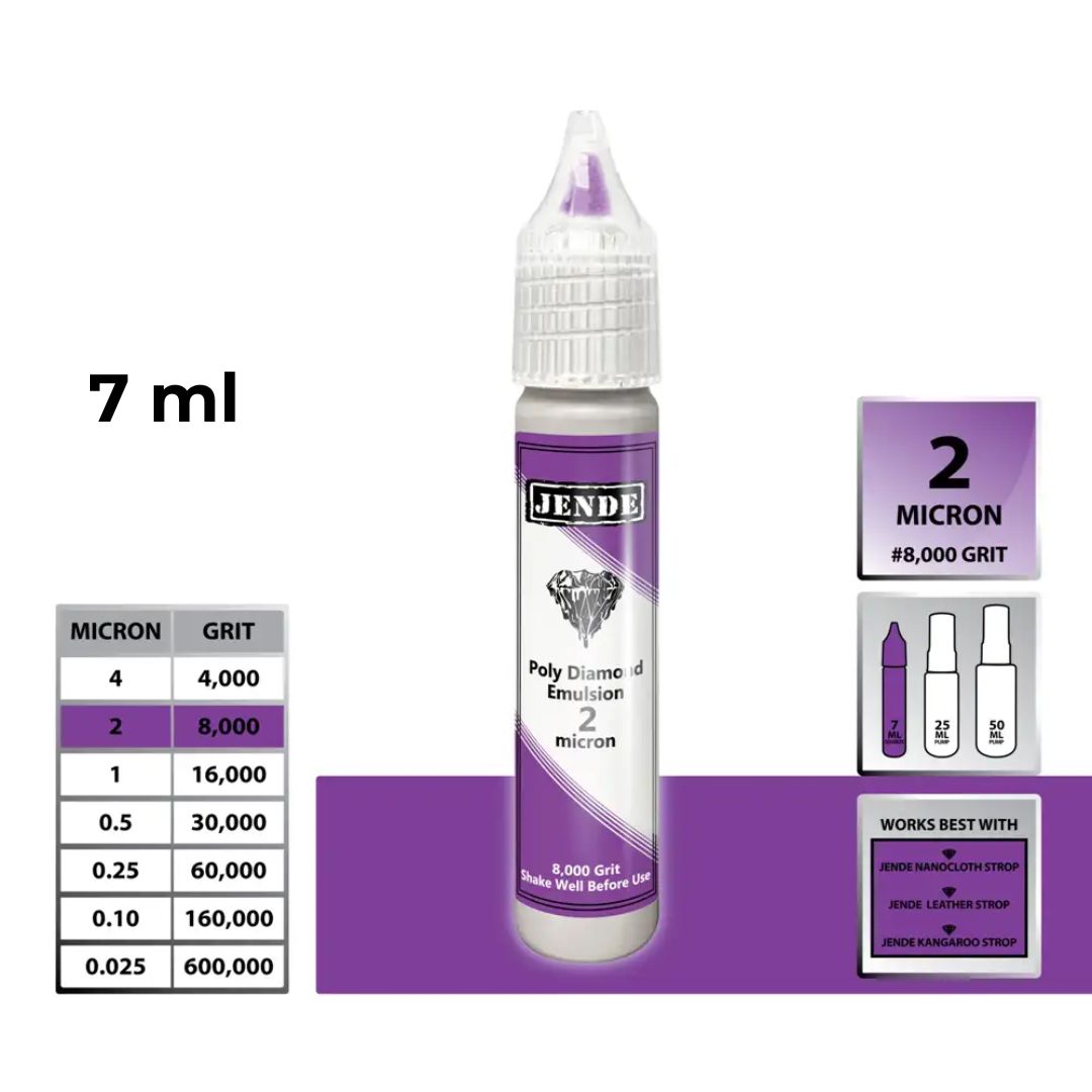Jende Poly Diamond Emulsion 7ml All Grit Kit