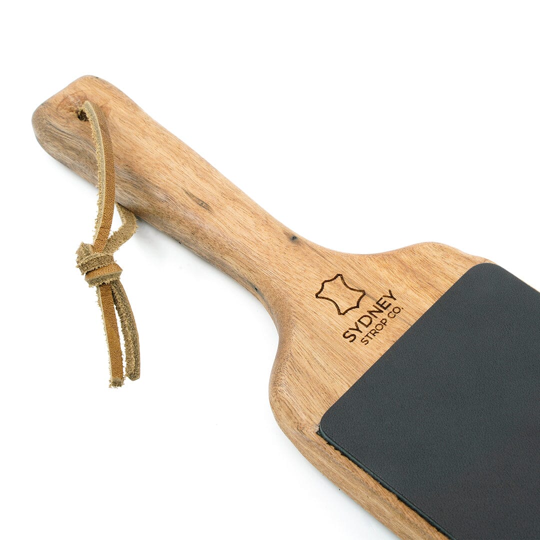 Double-Sided Paddle Strop - Black Cow Leather - Made in Australia