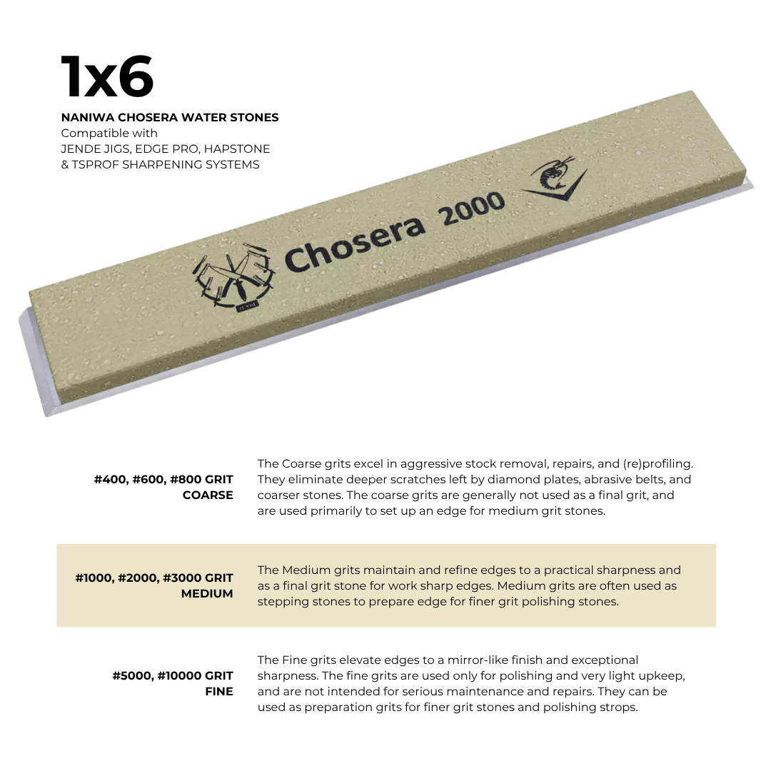 1×6 Naniwa Chosera Water Stones #2000