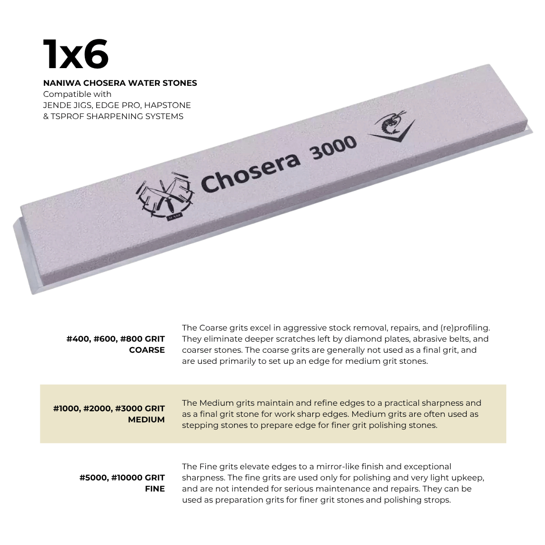 1×6 Naniwa Chosera Water Stones #3000