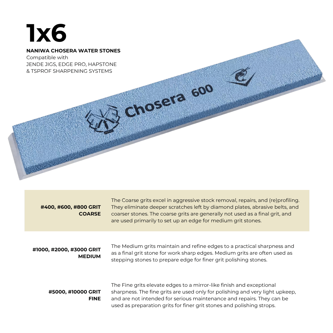 1×6 Naniwa Chosera Water Stones #600