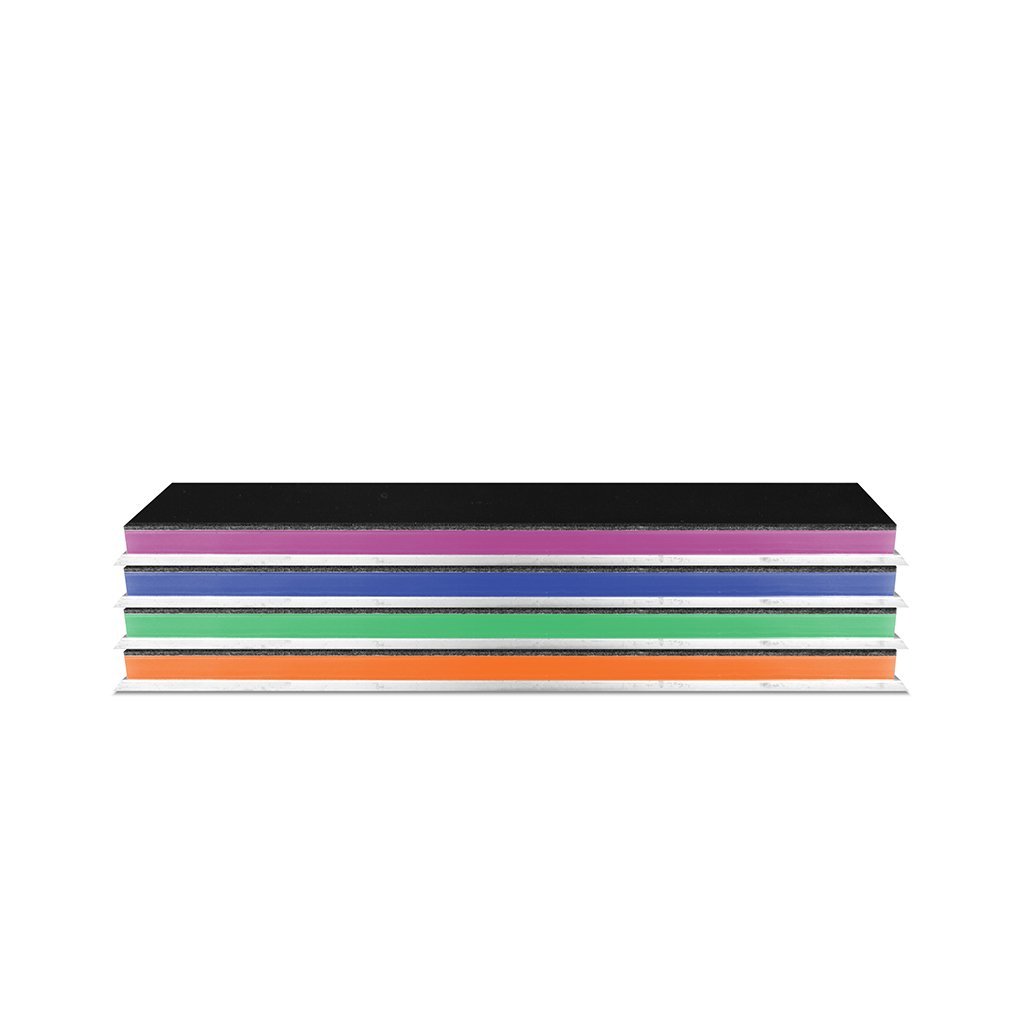 1x6 Jende Nano Cloth Strop Progression Kit coloured perspex with strop material on top