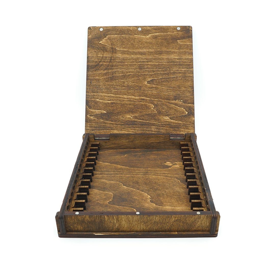Hapstone Wooden Storage Case for 12 Sharpening Stones