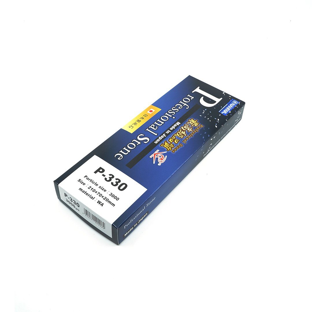 Naniwa Professional P-330 #3000 Grit Japanese Whetstone Box Side