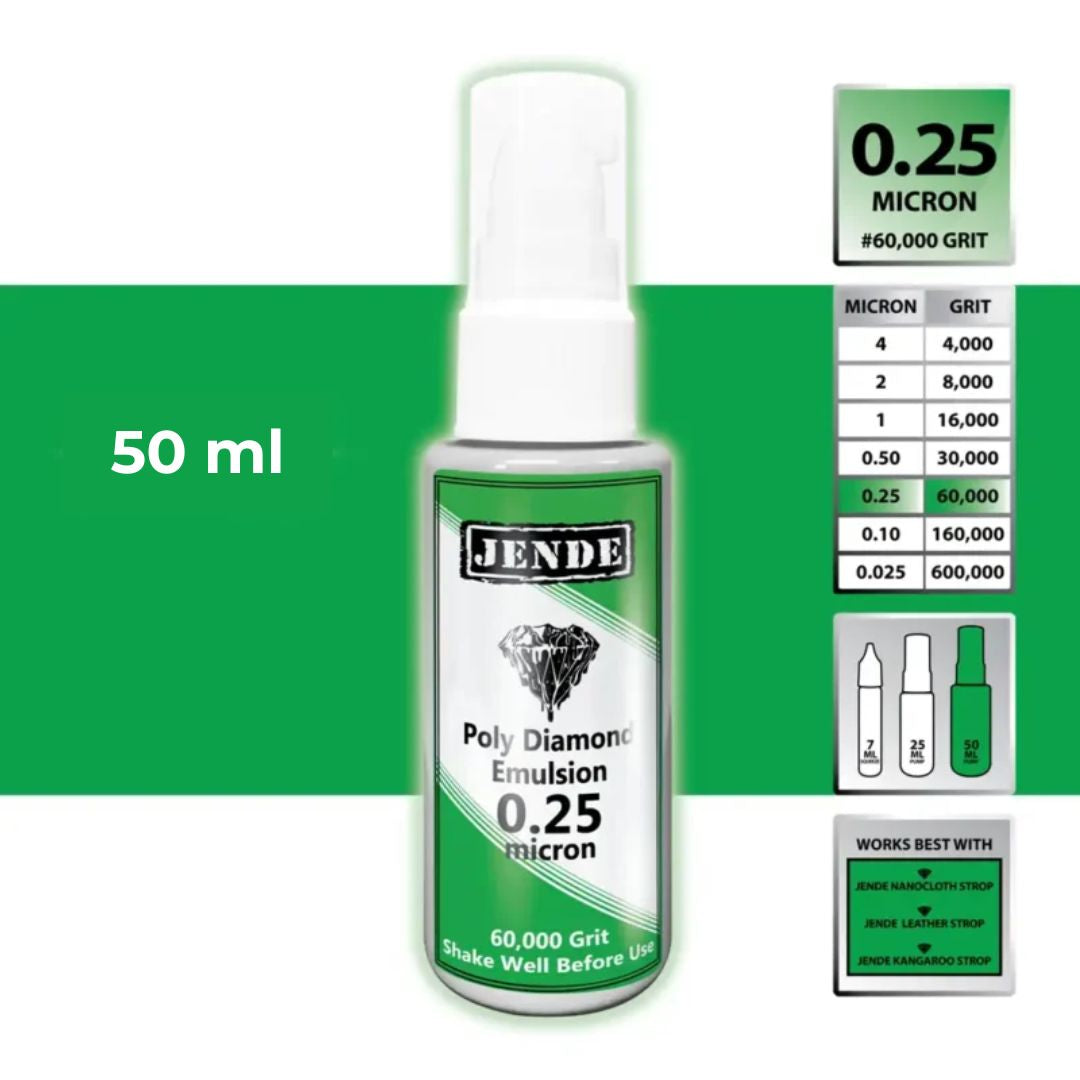 Jende Poly Diamond Emulsion 50ml All Grit Kit