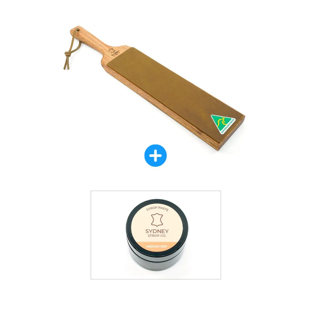 Double-Sided Paddle Strop - Brown Cow Leather - Made in Australia